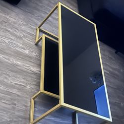Brass Metal Glass Coffee Table