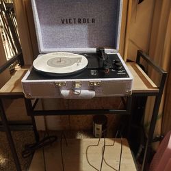 Bluetooth Vinyl Record Player And Stand