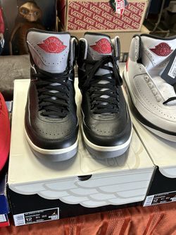 Nike Air Jordan 2 Black Concrete VNDS Size 12