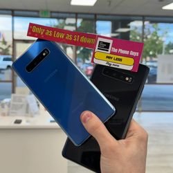 Samsung Galaxy S10-90 Day Warranty-$1 DOWN-NO Credit Needed