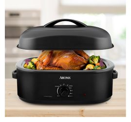 18 Qt. Large Electric Roaster Oven with Removable Metal Inner Rack