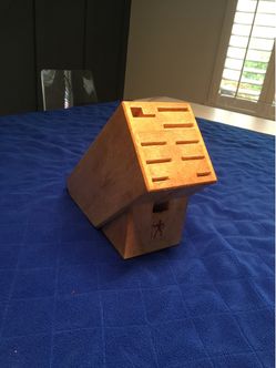 FREE J.A. Henckels Wooden Knife Block