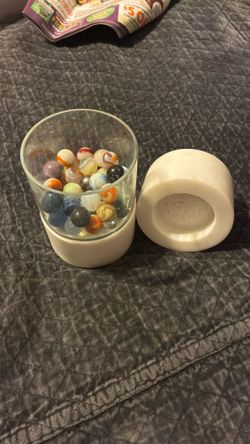 Marble And Glass Candle Holders
