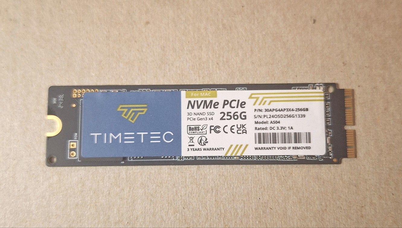 Timetec 256GB MAC SSD NVMe PCIe Gen3x4
