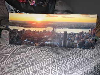 New York Skyline Wrapped Canvas Photo Print