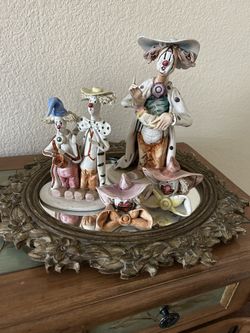 Italian Pottery Zampiva Figurines Vintage Excellent Condition