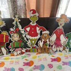 Grinch Christmas Yard Stakes 