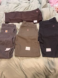 Carhartt and Dickie work pants