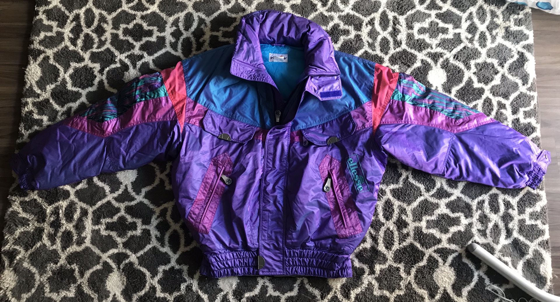 NWOT Vintage ELLESSE 90’s Ski Jacket Mystic Color Changing Jacket Large ...
