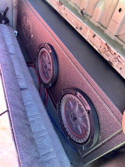 1(contact info removed) Tacoma single cab sub woofer box  dual 8” sub box