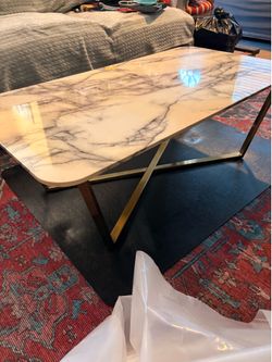 Marble coffee table
