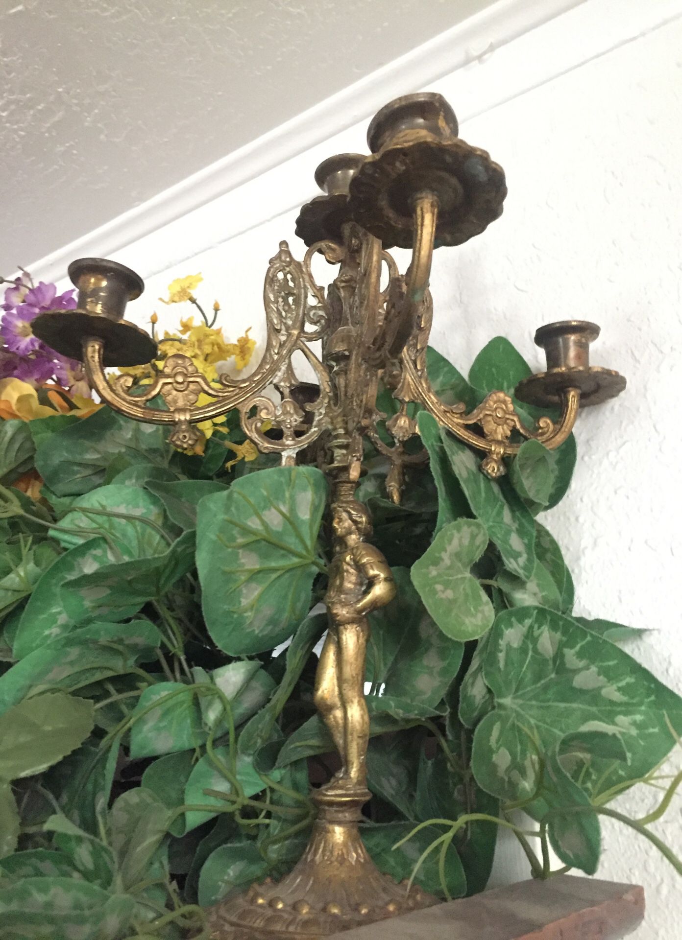 French candelabras antique bronze