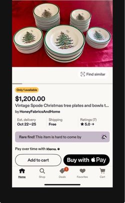Authentic Spode Christmas tree dishes