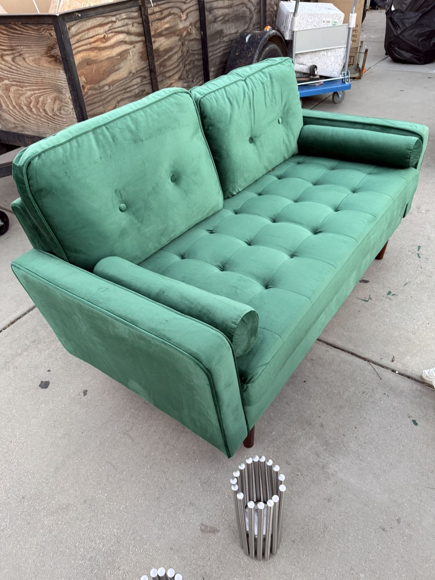 Brand New Green Couch  6 Feet Long By 27 Inches Wide 