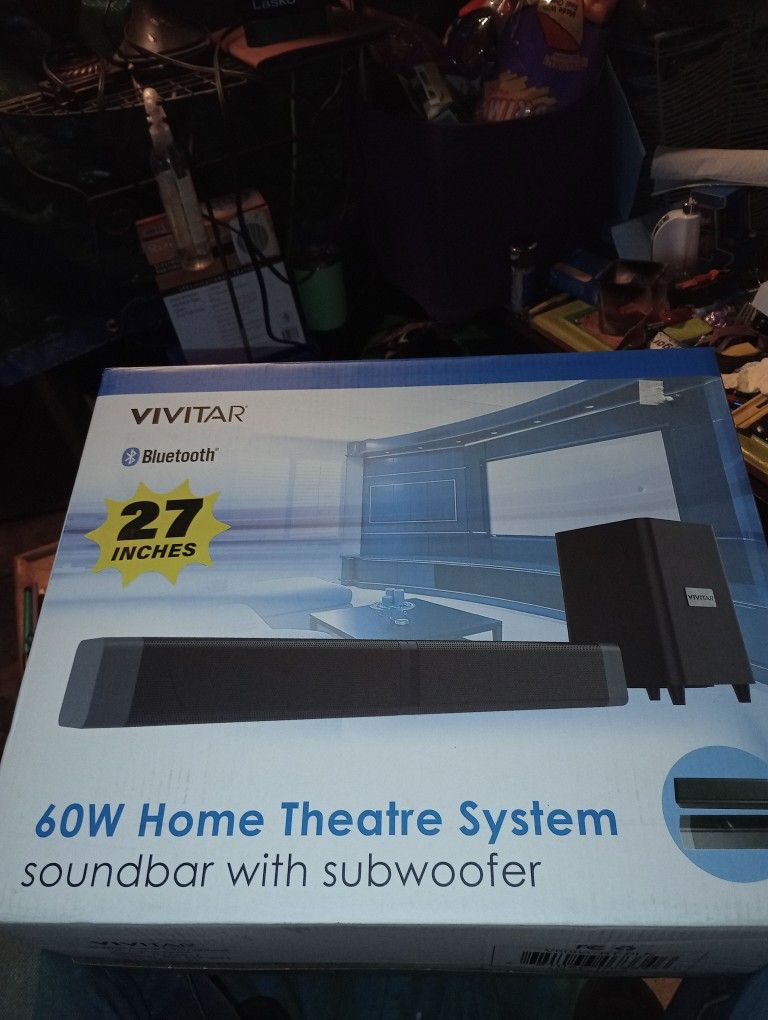 Vivitar 60w Home Theater System Sound bar With subwoofer