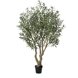 Adcock Artificial Olive Tree, UV Resistant Tall Faux Olive Plant for Home Office Indoor Outdoor Decor
