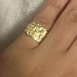 10k Nugget Ring 