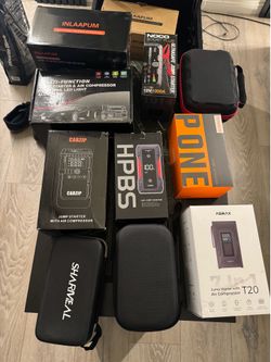 New Jump packs / air compressors / jump starters/ flashlights/ Power Banks