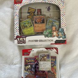 151 Poster Collection 3-Pack, Destined Rivals Blister 3-Pack LOT OF 2 - New/Sealed Pokemon Cards