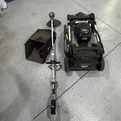 Ego Power Plus Battery Lawn Mower And Weed Wacker 