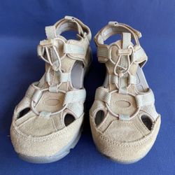 Land's End Women's Outdoor Walking Hiking Sandals String Tied Size US 6B EUC