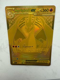 Mega Charizard Y EX 294/217 Gold Hyper Rare Ascended Heroes Pokemon TCG - Fresh!