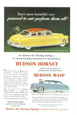 1952 Original Ad for Hudson Hornet and Wasp