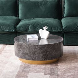 Tavola Fiorita Round Coffee Table Brown