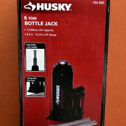 Husky 6-Ton Hydraulic Bottle Car Jack(Brand New)