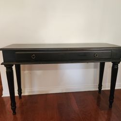 Black Console Table With Drawer 50" X 15.5"