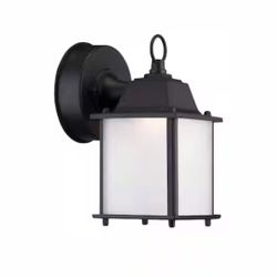 8.375 in Satin Bronze LED Outdoor Wall Lamp 