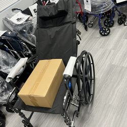 Midline Reclining Wheelchair With Elevating Leg Rest