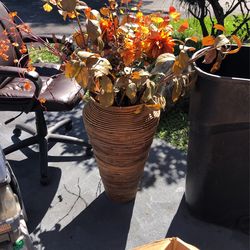 Vase With Fake Flowers 