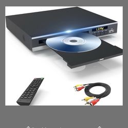 DVD Player, Region Free DVD Players For CD/DVD's, Compact DVD Player Supports NTSC/PAL System With RCA Stable Outputs/USB 128G Input, Contains Remote 