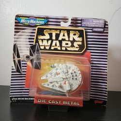 Vintage/ NIB Star Wars Millennium Falcon Die-cast Metal 66260 Micro Machines 