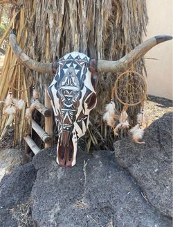 Dream catcher skull