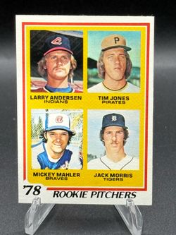 1978 Topps Rookie Pitchers #703 Larry Anderson Tim Jones Mickey Mahler Jack Morris RC