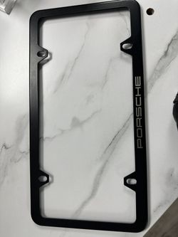 Metal Porsche License Frame 