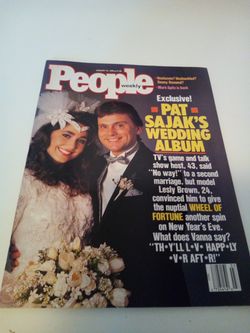 Vintage people magazine/ January 15,1990/ exclusive! Pat sajak's wedding album/ Donny osmond/ mark Spitz....