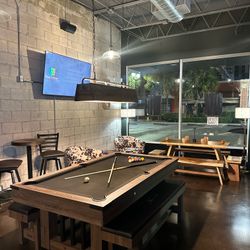 7ft Pool Table With Benches