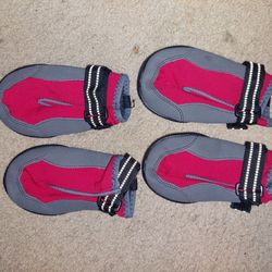 2Pairs...Red &Gray XL/&/LARGE Dog SHOES