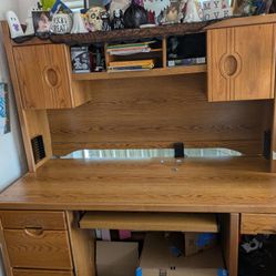 Solid Oak Hutch Desk