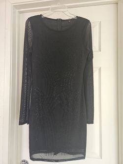Sparkly Black Dress, Size L