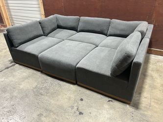 Henredon Murphy 6-Piece Modular Fabric Sectional – New Open Box