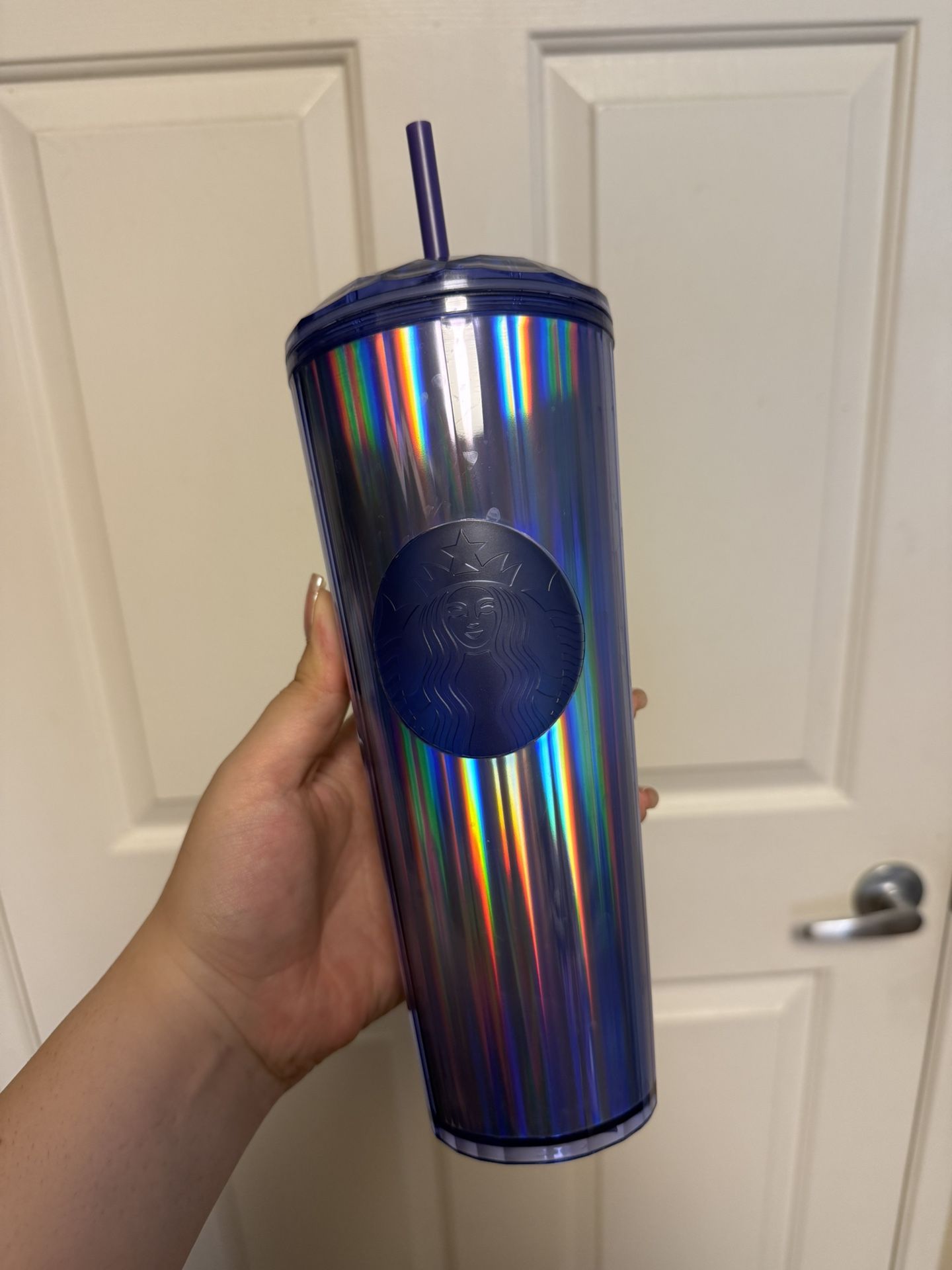 Starbucks Purple Dome Lid Wisteria Kaleidoscope Tumbler