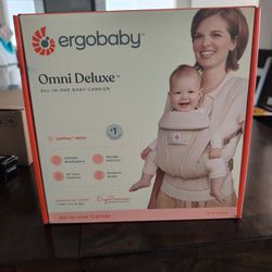 Brand New In Sealed Box Omni Deluxe Baby Carrier. Beige Mesh