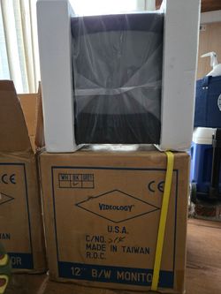 Videology 40VM12H 12" B&W CRT Monitor – NEW OLD STOCK – Original Box