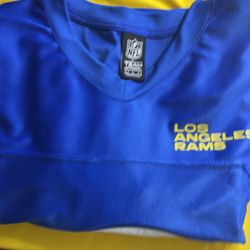 La Los Angeles Rams NFL Team Logo Jersey Blue Yellow (Sz )Large
