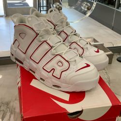 Nike Air More Uptempo’96 Men’s 13 White Varsity Red-White Shoes