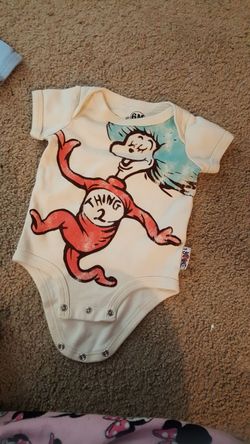 Dr Seuss 6month onesie